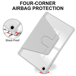 Étui pour tablette à Rotation réglable en acrylique Transparent transparent pour <span class=keywords><strong>Galaxy</strong></span> <span class=keywords><strong>Tab</strong></span> A11A9 A11 + S7 <span class=keywords><strong>8</strong></span> 9 coque arrière couverture de tablette intelligente - Product Image 4