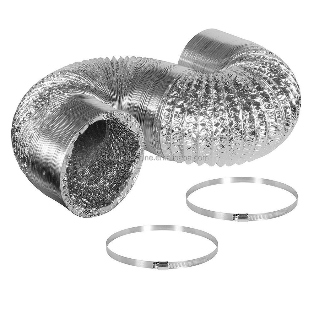 Flexible Aluminum Duct Exhaust air Pipe Forming Making Machine For Air