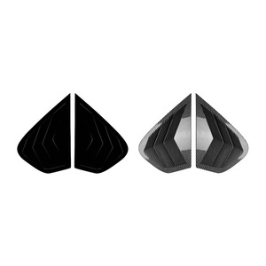 Autocollant de vitre triangulaire BMW X6, texture carbone noir piano, 2008-2014 E71 E72, décalcomanie de voiture - Product Image 3