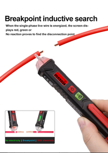 Détecteur de tension numérique sans contact portable de type stylo HT100P, testeur de tension, testeur multifonction - Product Image 5