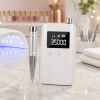 Machine à ongles professionnelle 807, 35000 tr/min, rechargeable, lime à ongles électrique portable pour salon de manucure acrylique et gel