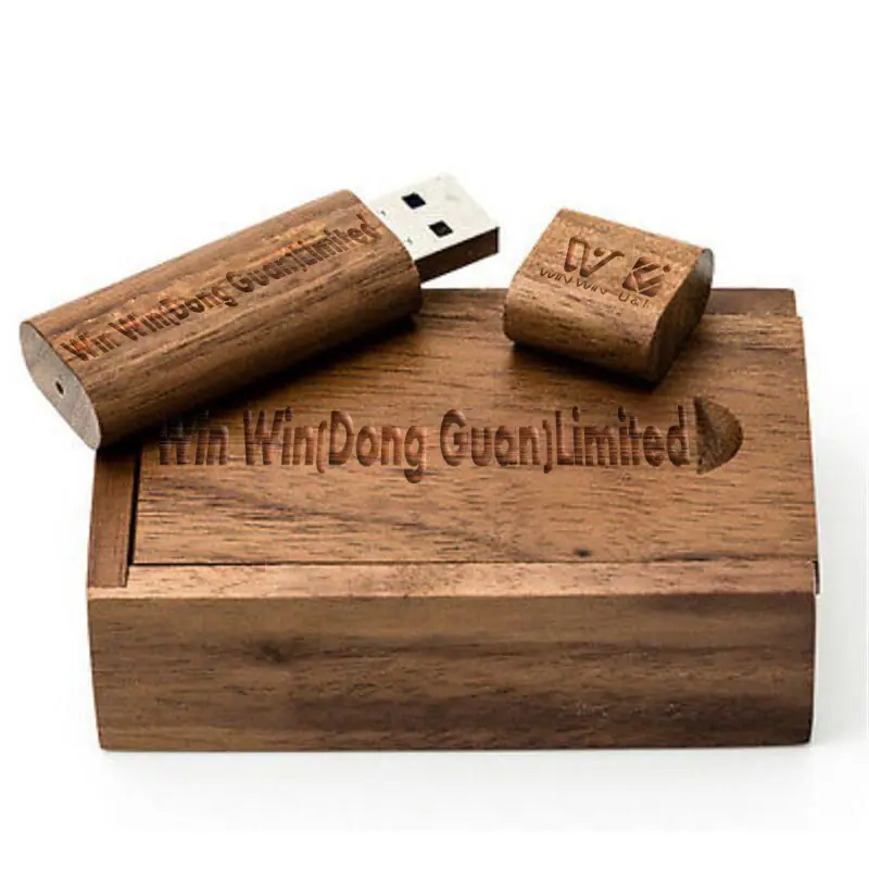 Fabriek Bieden Gratis Sample Custom Logo Gegraveerd Houten Usb 64 Gb 2Tb Flash Drive