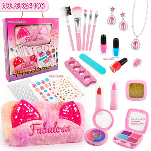 Accessoires de ménage pour petite fille, sac de princesse, sac à main chat, jouets de <span class=keywords><strong>maquillage</strong></span> et de coiffure - Product Image 1