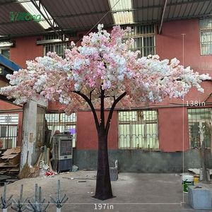 Yirong Tùy Chỉnh Sakura Giả Màu Trắng Màu Hồng Giả Hoa Anh Đào Hoa Chi Nhánh Cây Lớn Ngoài Trời Nhật Bản Nhân Tạo Hoa Anh Đào Cây - Product Image 2