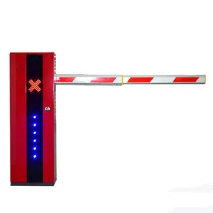 Parking Automatic Vehicle Control Gate Barrier With Traffic Led Light