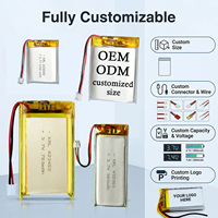 بطارية ليثيوم بوليمر KRL 312540 بجهد 3.7 فولت وسعة 300 مللي أمبير في الساعة مع لوحة حماية PCB لكاميرا الفحص اللاسلكية