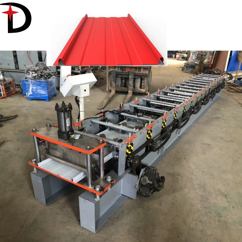 Snap Lock Standing Seam Metal Roof Panel Machines Roll Forming Machine Standing Seam Making Machinery