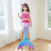 Conjunto de Bikini Personalizado de 3 Piezas para Niñas, Traje de Baño Exclusivo para Todas las Temporadas con Logotipo Personalizado
