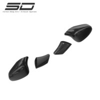 Kit carrosserie de haute qualité en fibre de carbone SD pour Ferrari F8, style OEM, comprenant lèvre avant, jupes latérales, diffuseur arrière et coques de rétroviseurs, direct usine
