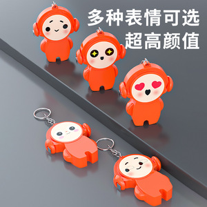 Mini Tape Measure 1m Metric Steel Blade Self-Winding With Keychain Cute Design For Household Use - Product Image 2