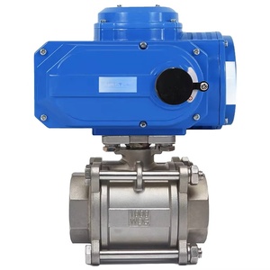 Válvula de Bola de Tres Piezas de Acero Inoxidable WCB/304/316 con Control de Agua, Gas y Aceite, de Paso Completo, con Extremos Roscados y Sellado de PTFE - Product Image 1