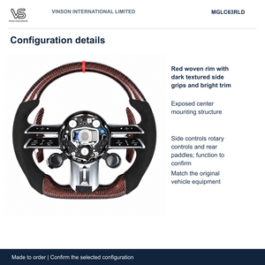 พวงมาลัยคาร์บอนไฟเบอร์สำหรับ Mercedes-Benz GLC รุ่น Open Center Selected Configuration MGLC63RLD - Product Image 2