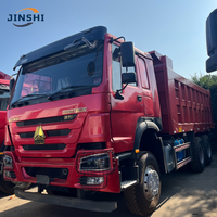 Camion lourd diesel d'occasion Sinotruk Howo 371 6x4 12 roues Euro 2 351-450 CV Cabine gauche/droite sans caméra arrière 10-15T GVW