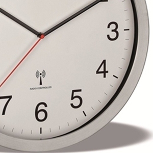 TFA Funk-Wanduhr XL 60.3545.02 Modern Quartz <b>Wall</b> <b>Clock</b> with Metal Frame Needle Display <b>Radio</b>-<b>Controlled</b> - Product Image 3