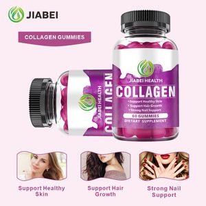 Fabrika OEM Yüksek Kaliteli Güzellik Ürünü Kadınlar İçin Saç Tırnak Kolajen Peptitleri Proteinli Sakız Vitamini - Product Image 6