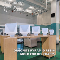 Moule en silicone AOHUA DIY de haute qualité pour pyramide d'orgonite brillante en résine époxy, durable, écologique, pour outils de pâtisserie, bougies et moulage de bijoux