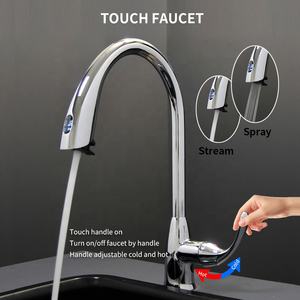 Robinet d'évier de cuisine sans contact mains libres Conception de capteur de mouvement sans contact Style classique Fabriqué noyau de valve <span class=keywords><strong>en</strong></span> céramique <span class=keywords><strong>en</strong></span> laiton durable - Product Image 3