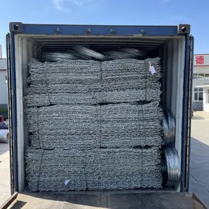 2M X 1M X 1M Gegalvaniseerd Pvc Gecoat Gabion Box Gabion Mand Voor Rivieroever Rotswand