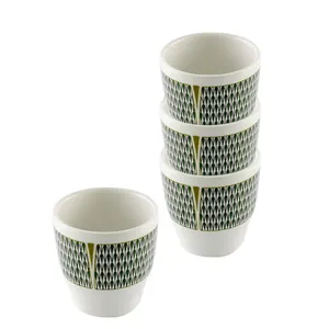 Sebest Factory Wholesale Custom Restaurant Use Look Like Ceramic Tea Cup Unbreakable Melamine Tea Cup