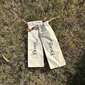 Chinese Supplier Reusable Recyclable Dust Proof <b>Pouch</b> Bag Long Cotton <b>Drawstring</b> <b>Pouch</b> - Product Image 3