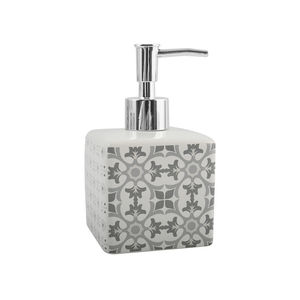 Dispensador de Jabón Cerámico Evora Blanco Gris 37.1 cm de Largo Dispensadores de Jabón Líquido - Product Image 1