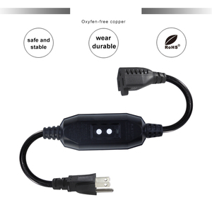 Thay thế 3-pin AC dây điện lõi đồng 5-15p 5-15r phẳng cắm <span class=keywords><strong>gfci</strong></span> 125V PVC Áo khoác sjtw dây cho thiết bị nhà chúng tôi ip11 - Product Image 6