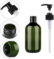 Botellas de PET Vacías de 300ml y 500ml, Color Ámbar Marrón, para Champú, Loción Corporal, Dispensador de Jabón Líquido, Botella de Plástico con Bomba