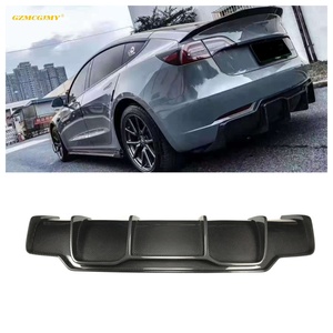 Gốc Bán Chạy Nhất Khô Vật Liệu Carbon Phía Sau Bumper Tách Thích Hợp Cho Tesla Mô Hình <span class=keywords><strong>3</strong></span> Sợi Carbon Phía Sau Khuếch Tán - Product Image 1