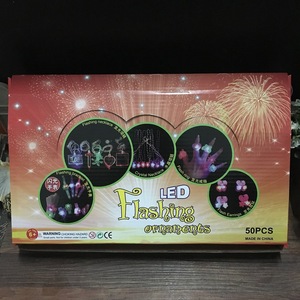 Ornements lumineux à LED, 50 pièces, colliers, bracelets, bagues, boucles d'oreilles pour enfants, pour célébration d'anniversaire - Product Image 1