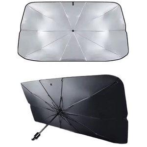Pare-soleil de fenêtre avant de voiture avec logo personnalisé Parasol pliable avec protection contre les <span class=keywords><strong>UV</strong></span> Parasol de protection de pare-brise avant pour toyota - Product Image 1