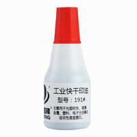 EZBNG encre noire/rouge/bleue de bonne qualité, encre à base d'eau à séchage rapide, tampon d'encre pour tissu métallique en plastique 25ml