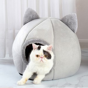 2023 Tiefschlaf komfort im Winter Katzen bett Kleiner Matten korb für Katzen haus produkte Haustiere Zelt Gemütliche Höhlen katzen betten Innen für Hund - Product Image 2