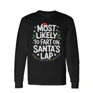 T-shirt à manches longues assorti pour la famille Lap, tenue de Noël - Product Image 2