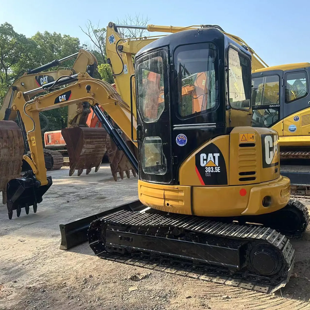 Used mini 3 ton excavators CAT 303.5E hydraulic caterpillar 303.5e small crawler digger machine for sale