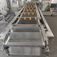 Machine de nettoyage industrielle personnalisée à bulles d'air pour l'emballage des légumes, machine à laver les pommes de terre et les légumes, machine de nettoyage du gingembre