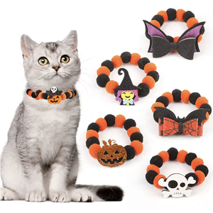Joyisng - Decoración de Halloween para Mascotas, Perros y Gatos, Diseño Creativo, Gorro y Collar para Mascotas, Algodón y Poliéster para Verano e Invierno - Product Image 6