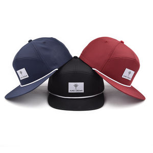 تنفس و ماء الأزياء مخصص عادي فارغة <span class=keywords><strong>7</strong></span> لوحة النايلون غورا سنببك حبل قبعة كاب - Product Image 1