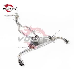 Échappement Catback VORTEX SUS304 Valvetronic pour AUDI Q7 3.0T/3.6 2005-2015 Quad Tips Direct Bolt-On - Product Image 6