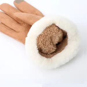 Best Price Heating Leather Winter Gloves Touch Screen