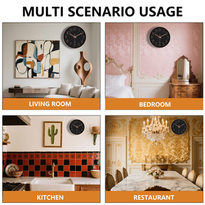 <span class=keywords><strong>Orologio</strong></span> da <span class=keywords><strong>Parete</strong></span> Silenzioso al Quarzo da 35 CM (14 Pollici) <span class=keywords><strong>Design</strong></span> Moderno e Semplice in Plastica e Vetro per Soggiorno - Product Image 4