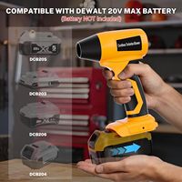 Souffleur de poussière sans fil compatible avec la batterie Dewalt M18 18V, souffleur de feuilles, dépoussiéreur à air comprimé électrique, Turbo Jet