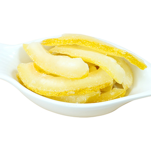 Tranches <span class=keywords><strong>de</strong></span> peau <span class=keywords><strong>de</strong></span> pomelo séchées sucrées - Carton <span class=keywords><strong>de</strong></span> 10 kg - Snack <span class=keywords><strong>de</strong></span> fruits secs et croustillants pour la pâtisserie et les garnitures <span class=keywords><strong>de</strong></span> desserts - Marque Zhenhaoqia - Product Image 5
