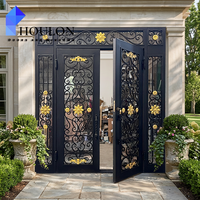 Porte en fer forgé sélectionnée par Architectural Digest, design primé, porte primée par le Design Award.