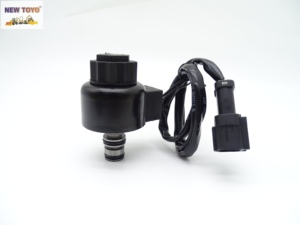 Katup Solenoid PC60-6 PC100-5 <span class=keywords><strong>PC120</strong></span>-5 PC200LC-5 PC220-5 PC220LC-5 PC220LC-5 203-60-56180 2036056180 untuk Suku Cadang <span class=keywords><strong>Excavator</strong></span> Komatsu - Product Image 1