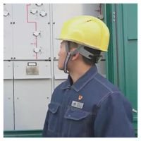 Casque de sécurité respirant pour travailleur de la construction d'été C avec équipement de protection de la tête du ventilateur de refroidissement intégré