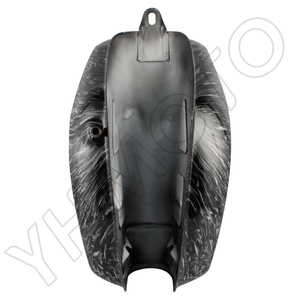 Pièces de moto Simson S51 S50 : Réservoirs de carburant et bidons d'essence avec impression hydrographique effet fibre de carbone - Product Image 6