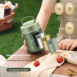 Thermos en acier inoxydable 304 <span class=keywords><strong>de</strong></span> 500 ml en gros, tasse cadeau, poignée tendance, enfants, étudiants, petit <span class=keywords><strong>d</strong></span>éjeuner, employés <span class=keywords><strong>de</strong></span> bureau, <span class=keywords><strong>d</strong></span>éjeuner, petit et portable - Product Image 3