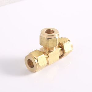 Copper T Joint Fittings 1/4 In Inner Diameter 6mm 8mm For Water Plumbing Hoses - Product Image 4