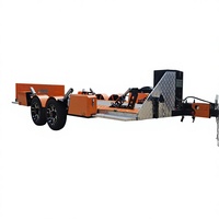 Remorque motorisée à descente de niveau 2,5T, sans rampe, hauteur de levage 420 mm, remorque utilitaire robuste pour supercar et VTT