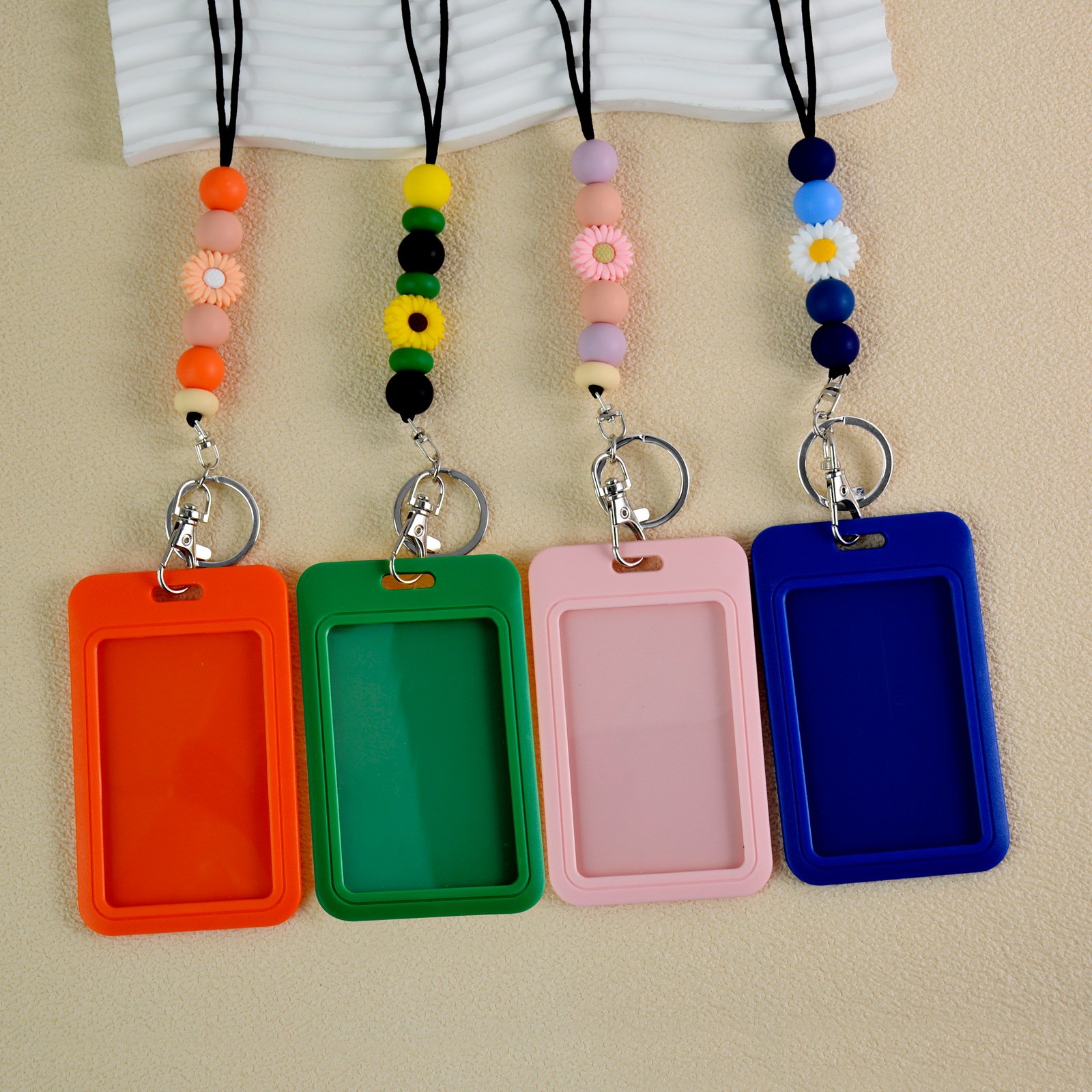 Wholesale China Multi-colors Durable Waterproof Silicone Lanyards for ID Card & Certificate Accessories Image 2